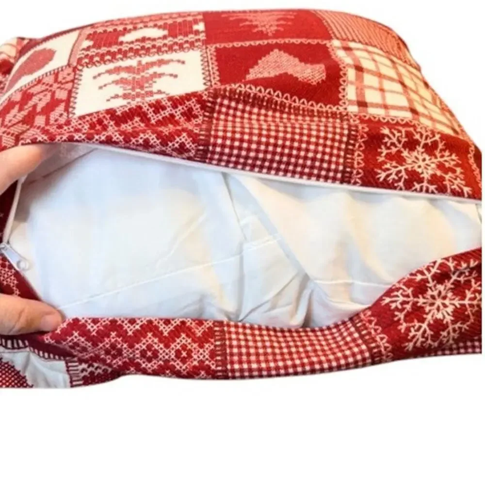 STOF France Oversized Christmas Pillow – 100% Cotton (20” x 20”)